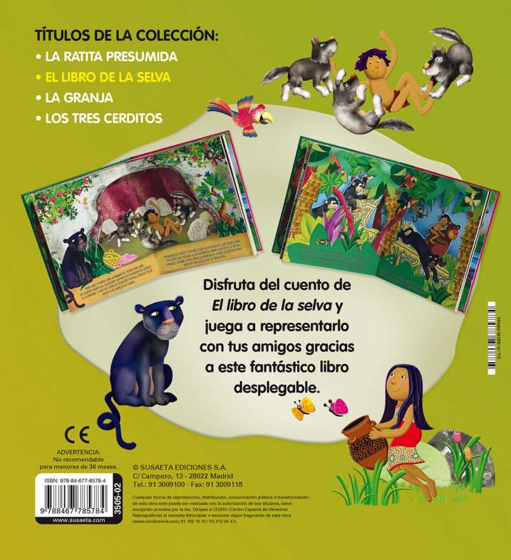 El Libro De La Selva Editorial Susaeta Venta De Libros Infantiles Venta De Libros Libros 8902